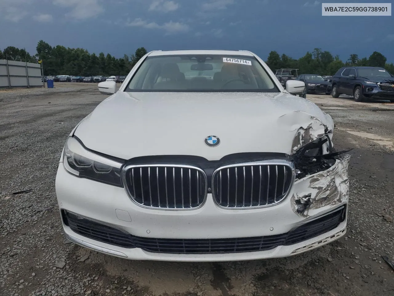 2016 BMW 740 I VIN: WBA7E2C59GG738901 Lot: 69562044