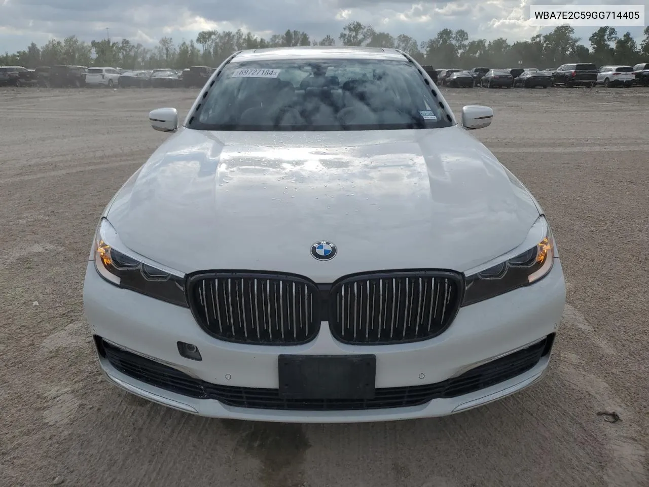 2016 BMW 740 I VIN: WBA7E2C59GG714405 Lot: 69727184