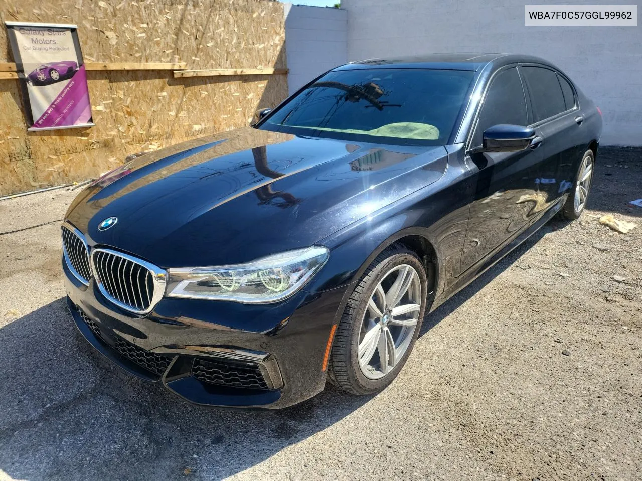 2016 BMW 750 I VIN: WBA7F0C57GGL99962 Lot: 72843134