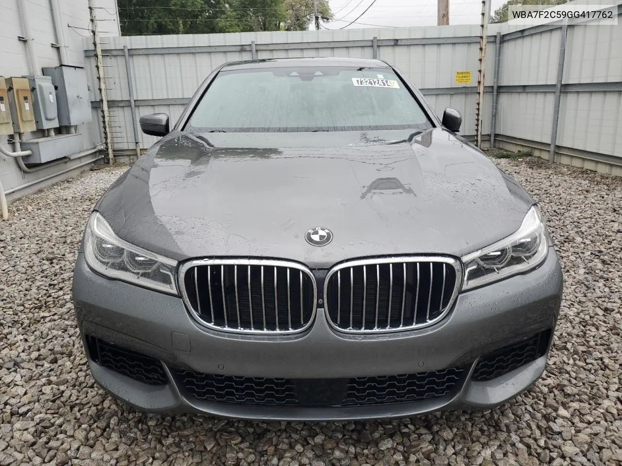 2016 BMW 750 Xi VIN: WBA7F2C59GG417762 Lot: 73212414