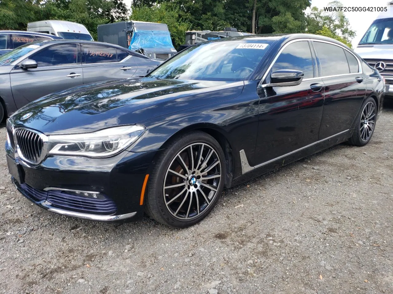 2016 BMW 750 Xi VIN: WBA7F2C50GG421005 Lot: 73704114