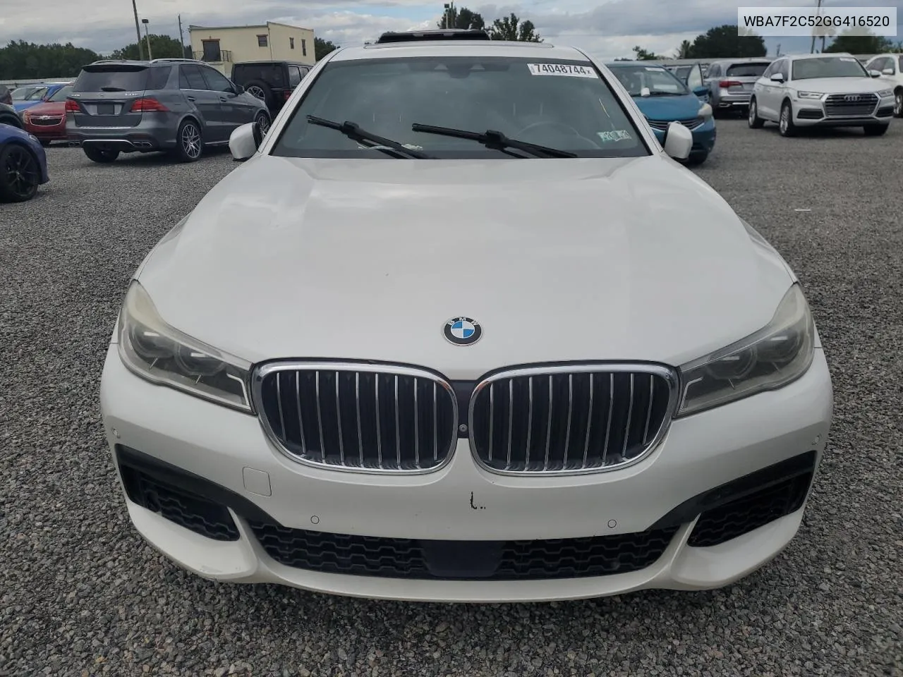 2016 BMW 750 Xi VIN: WBA7F2C52GG416520 Lot: 74048744