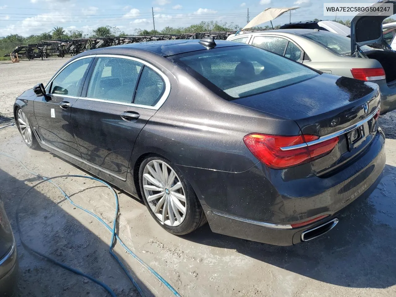 2016 BMW 740 I VIN: WBA7E2C58GG504247 Lot: 74732954