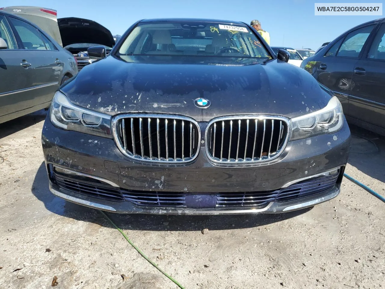 2016 BMW 740 I VIN: WBA7E2C58GG504247 Lot: 74732954