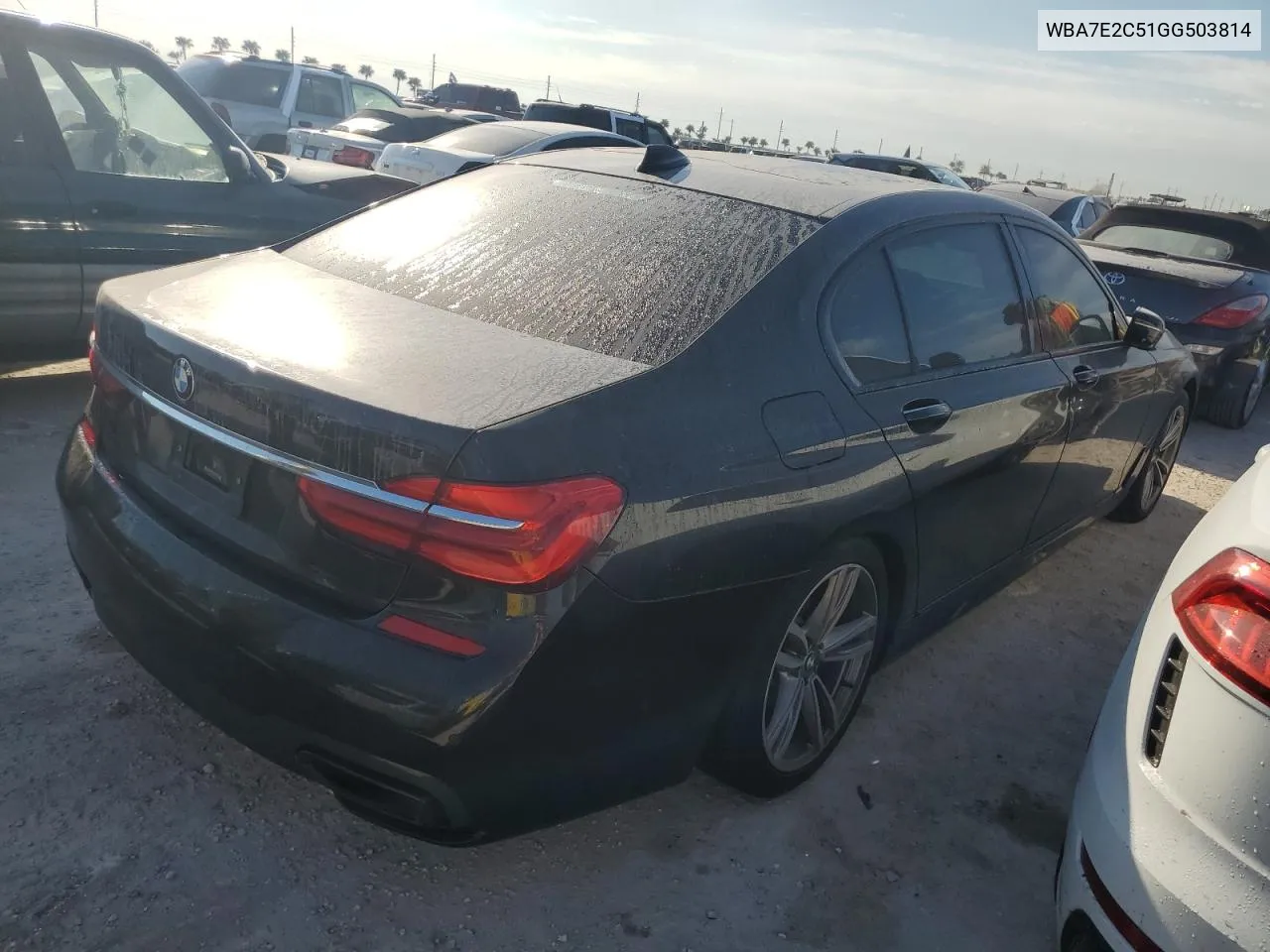 2016 BMW 740 I VIN: WBA7E2C51GG503814 Lot: 76121084