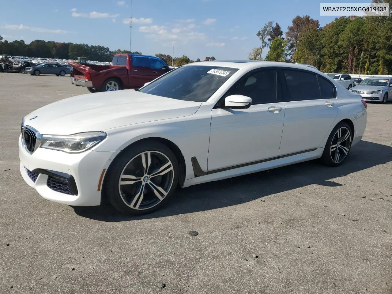 2016 BMW 750 Xi VIN: WBA7F2C5XGG419438 Lot: 76307034