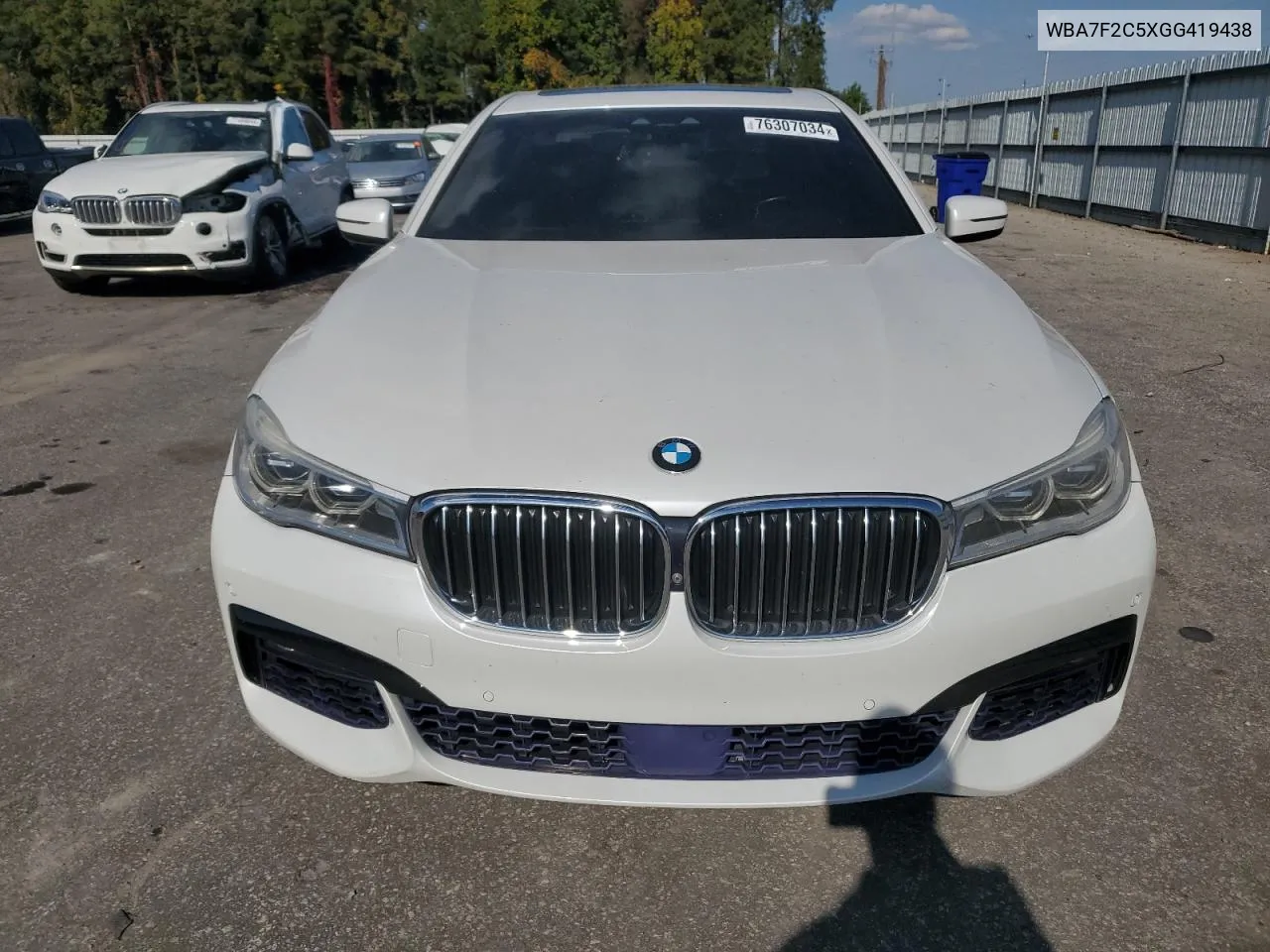 2016 BMW 750 Xi VIN: WBA7F2C5XGG419438 Lot: 76307034