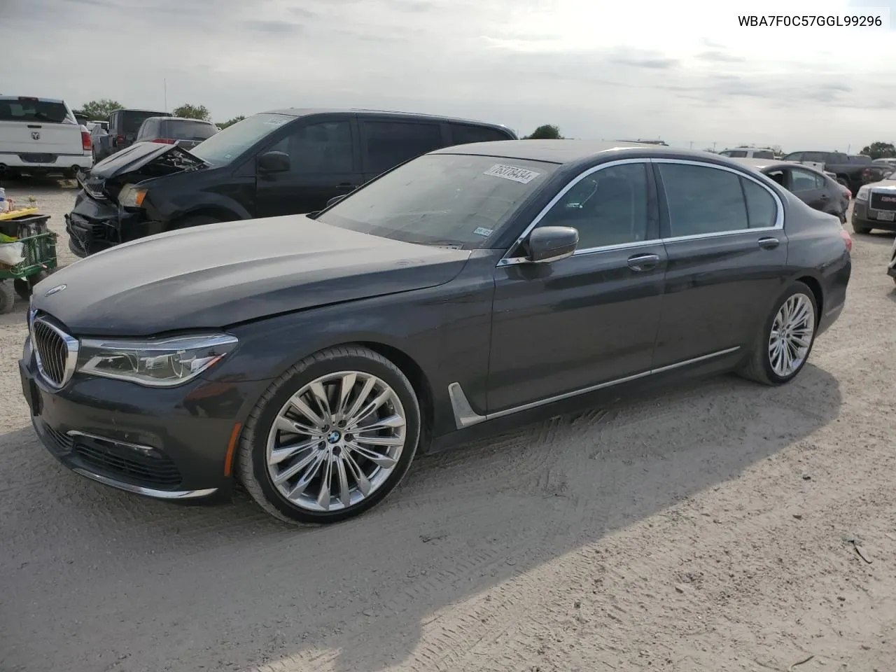 2016 BMW 750 I VIN: WBA7F0C57GGL99296 Lot: 76378434