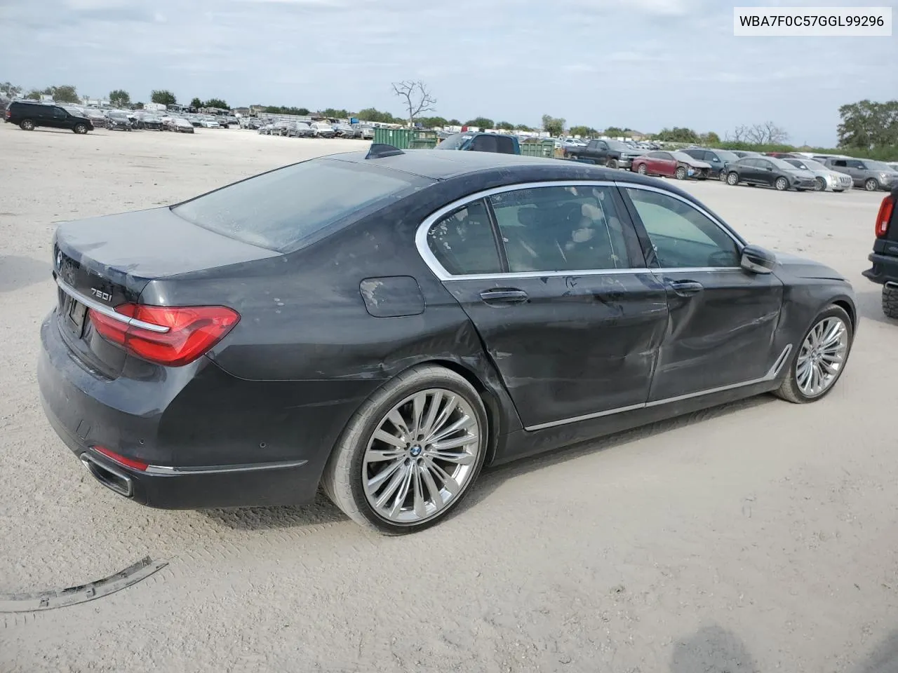 2016 BMW 750 I VIN: WBA7F0C57GGL99296 Lot: 76378434