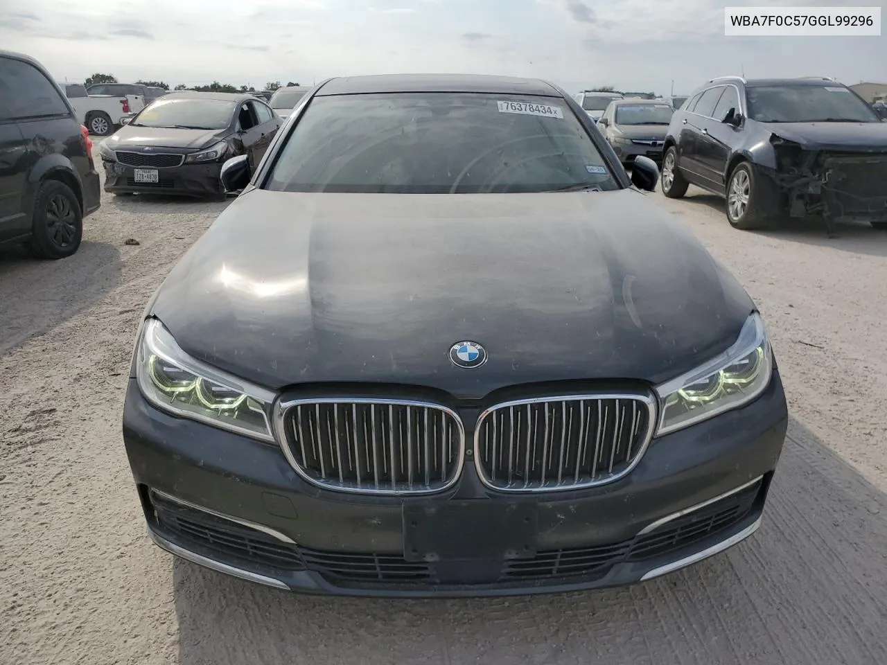 2016 BMW 750 I VIN: WBA7F0C57GGL99296 Lot: 76378434