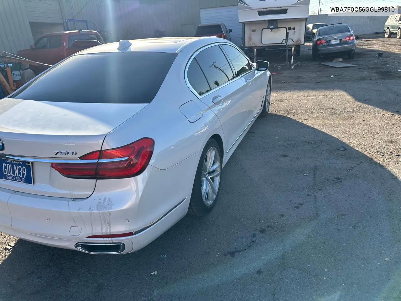 2016 BMW 750 I VIN: WBA7F0C56GGL99810 Lot: 76633934