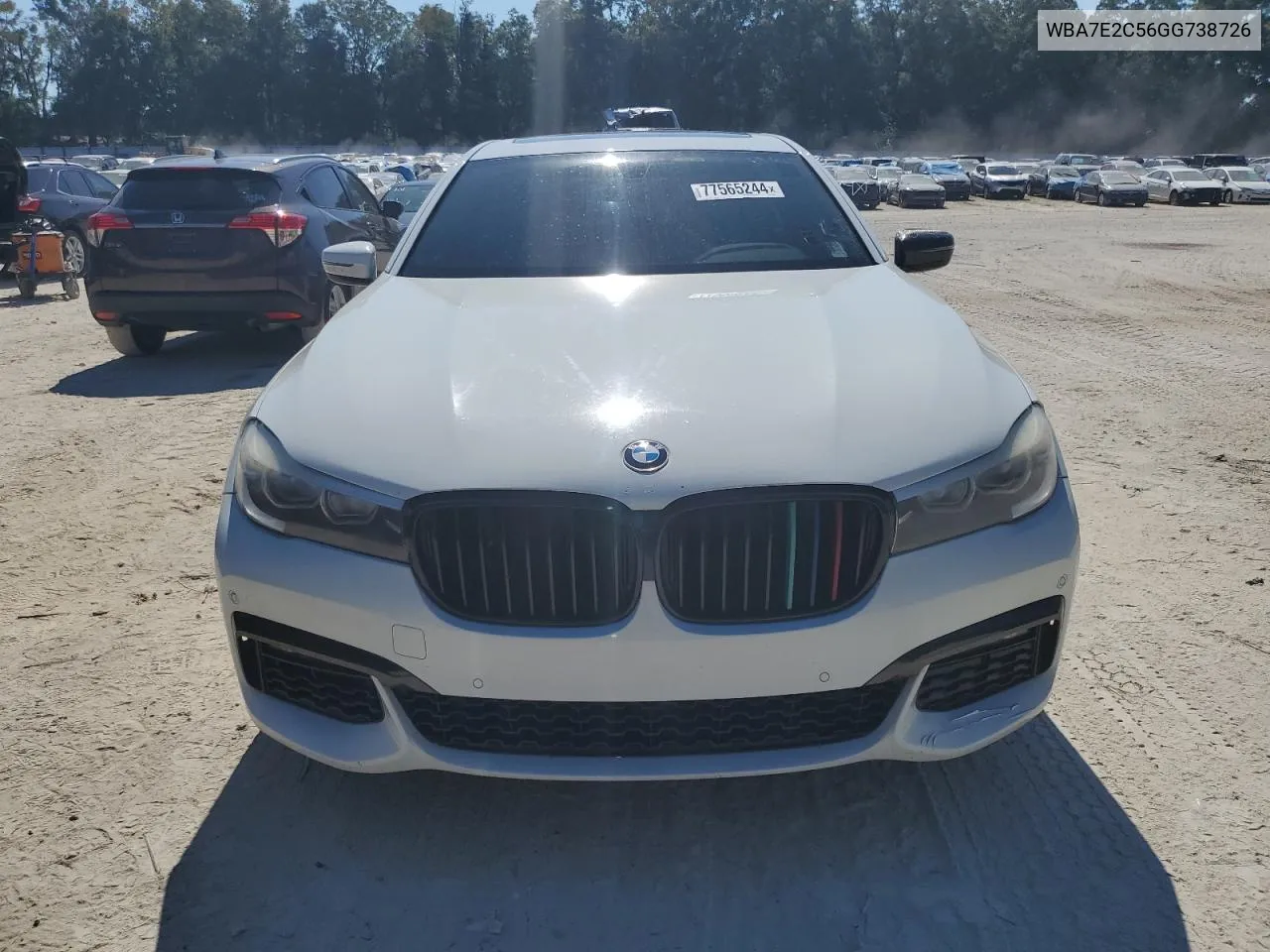 2016 BMW 740 I VIN: WBA7E2C56GG738726 Lot: 77565244