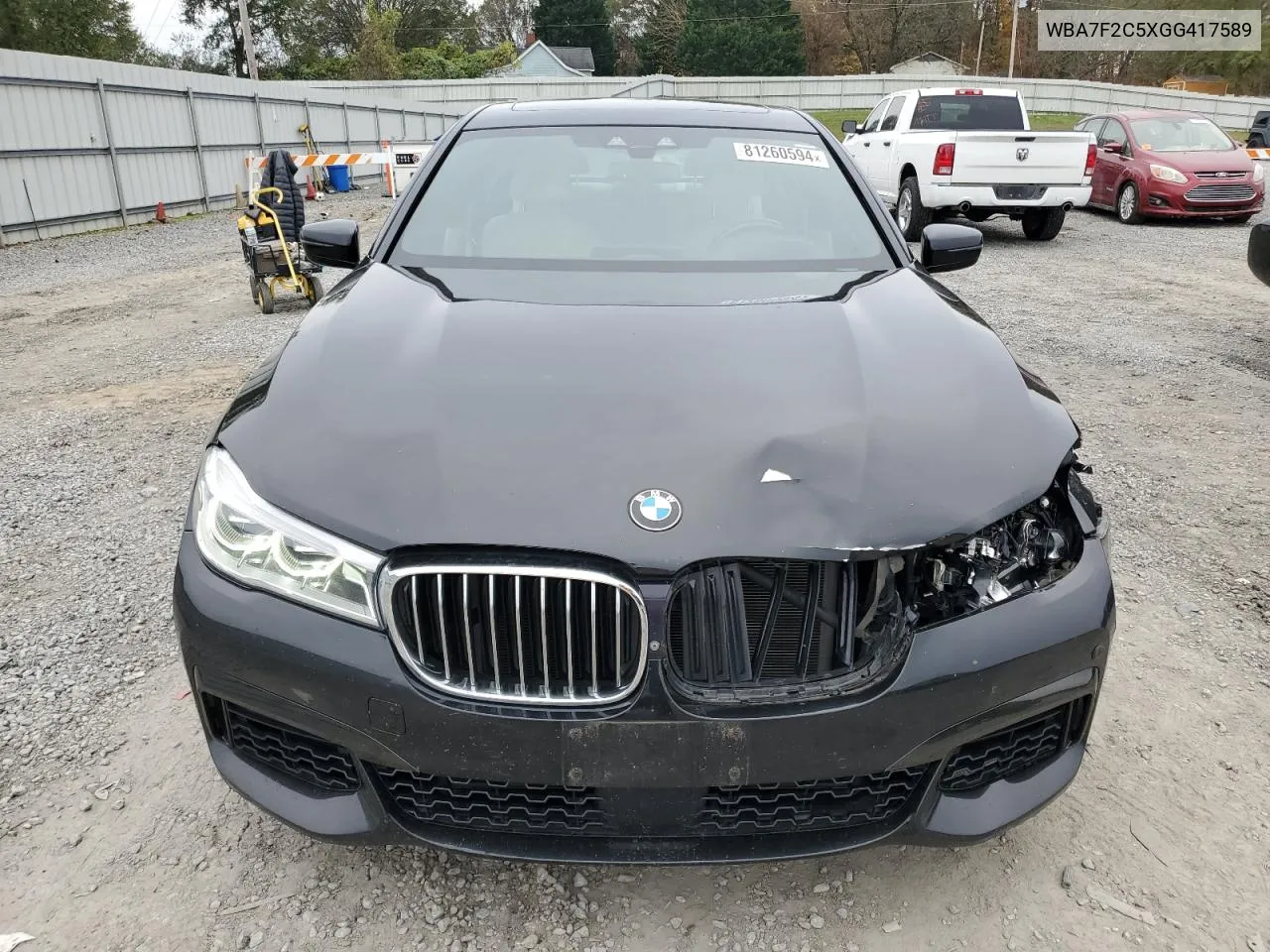 2016 BMW 750 Xi VIN: WBA7F2C5XGG417589 Lot: 81260594