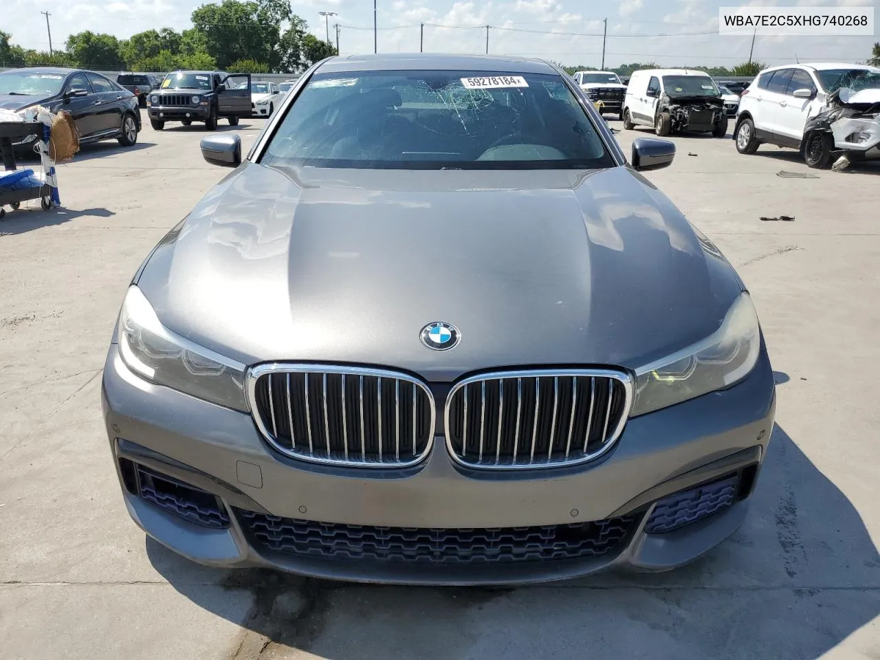 2017 BMW 740 I VIN: WBA7E2C5XHG740268 Lot: 59278184