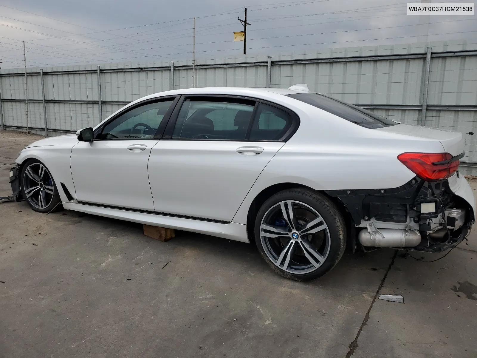 2017 BMW 750 I VIN: WBA7F0C37HGM21538 Lot: 65056094