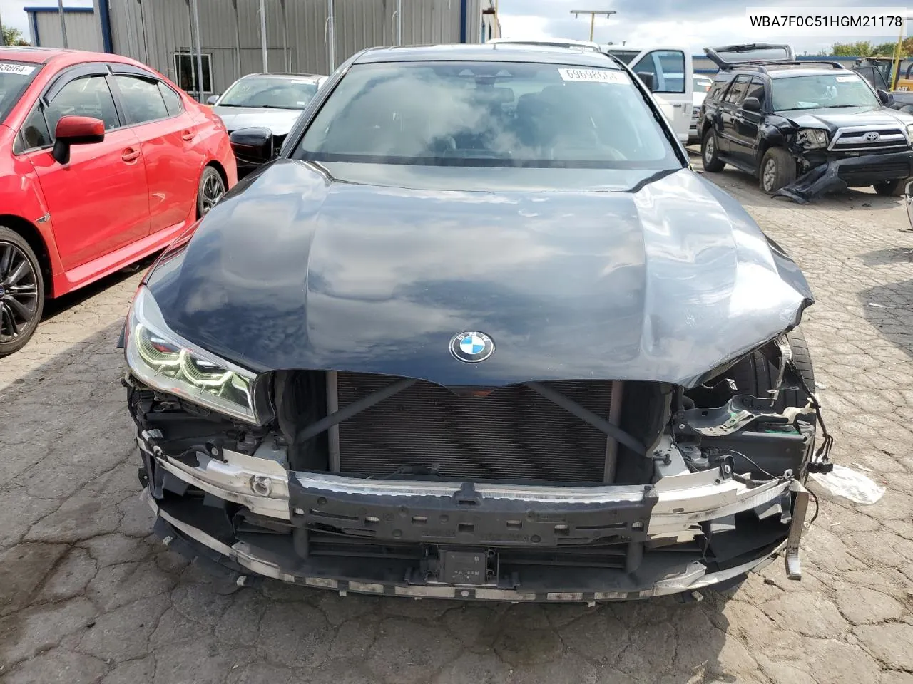 2017 BMW 750 I VIN: WBA7F0C51HGM21178 Lot: 69698664