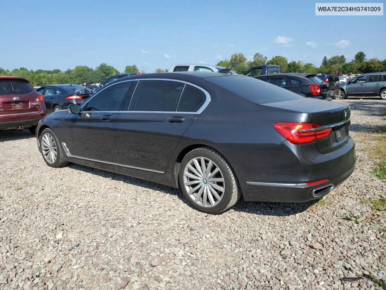 2017 BMW 740 I VIN: WBA7E2C34HG741009 Lot: 72236074