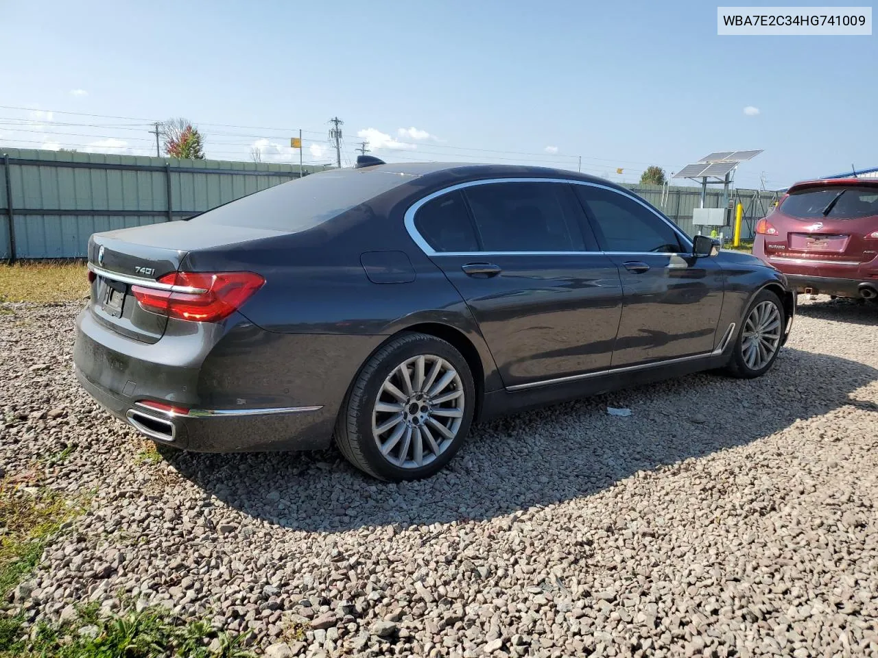 2017 BMW 740 I VIN: WBA7E2C34HG741009 Lot: 72236074