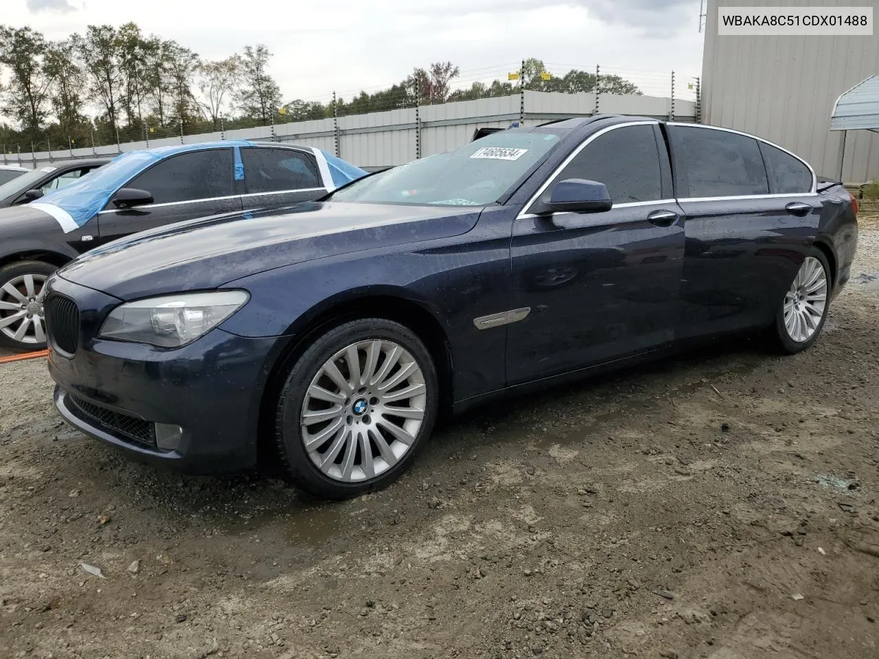 2017 BMW 750 I VIN: WBAKA8C51CDX01488 Lot: 74605634