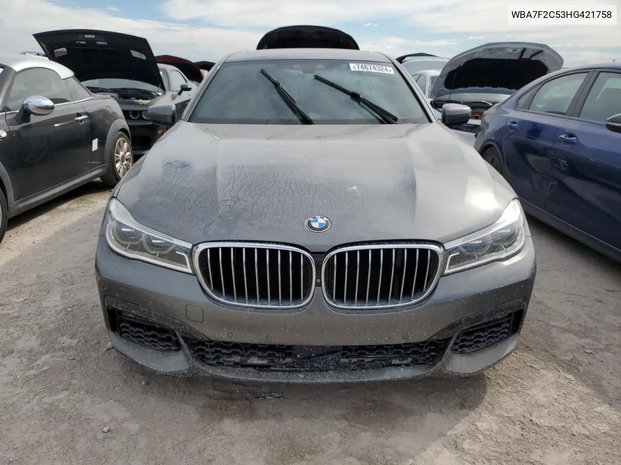 2017 BMW 750 Xi VIN: WBA7F2C53HG421758 Lot: 74674324