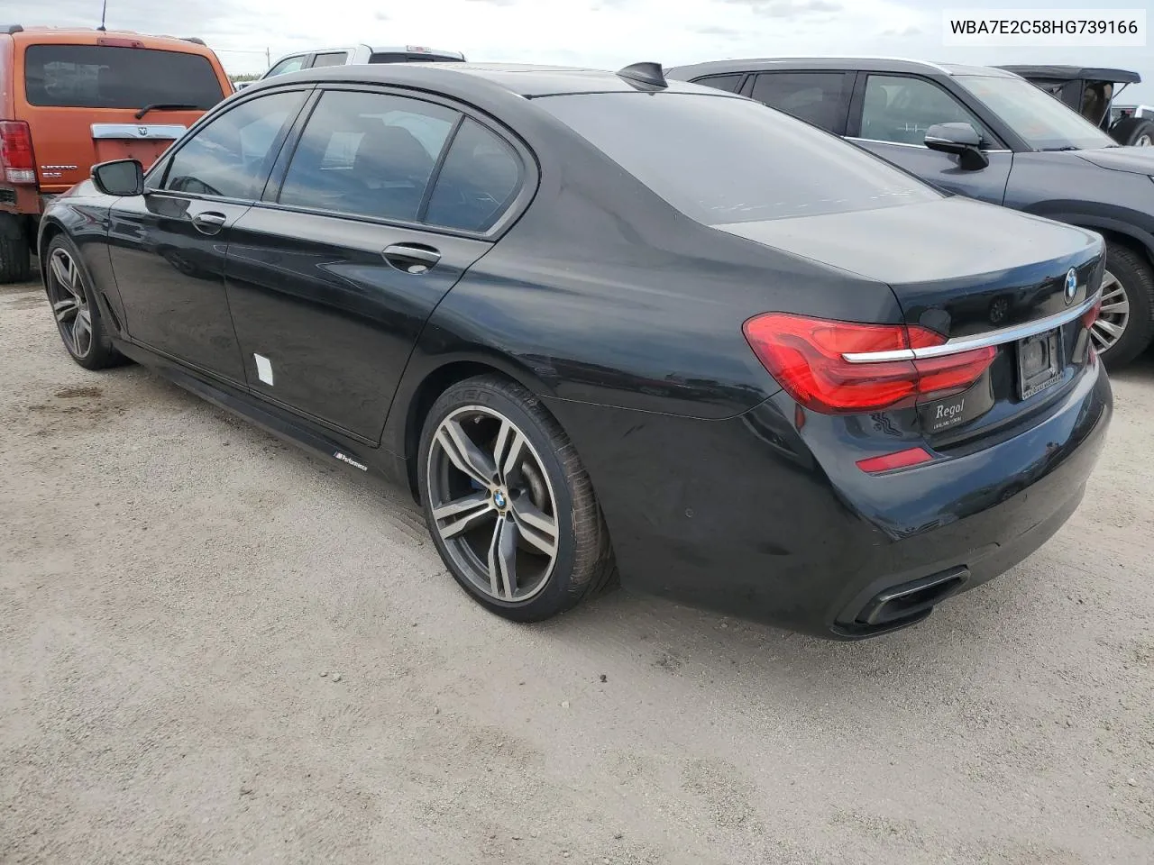 2017 BMW 740 I VIN: WBA7E2C58HG739166 Lot: 75919524