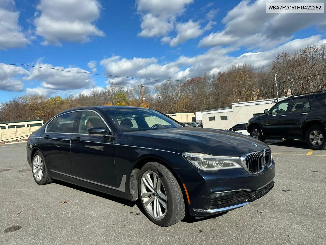 2017 BMW 750 Xi VIN: WBA7F2C51HG422262 Lot: 80076524