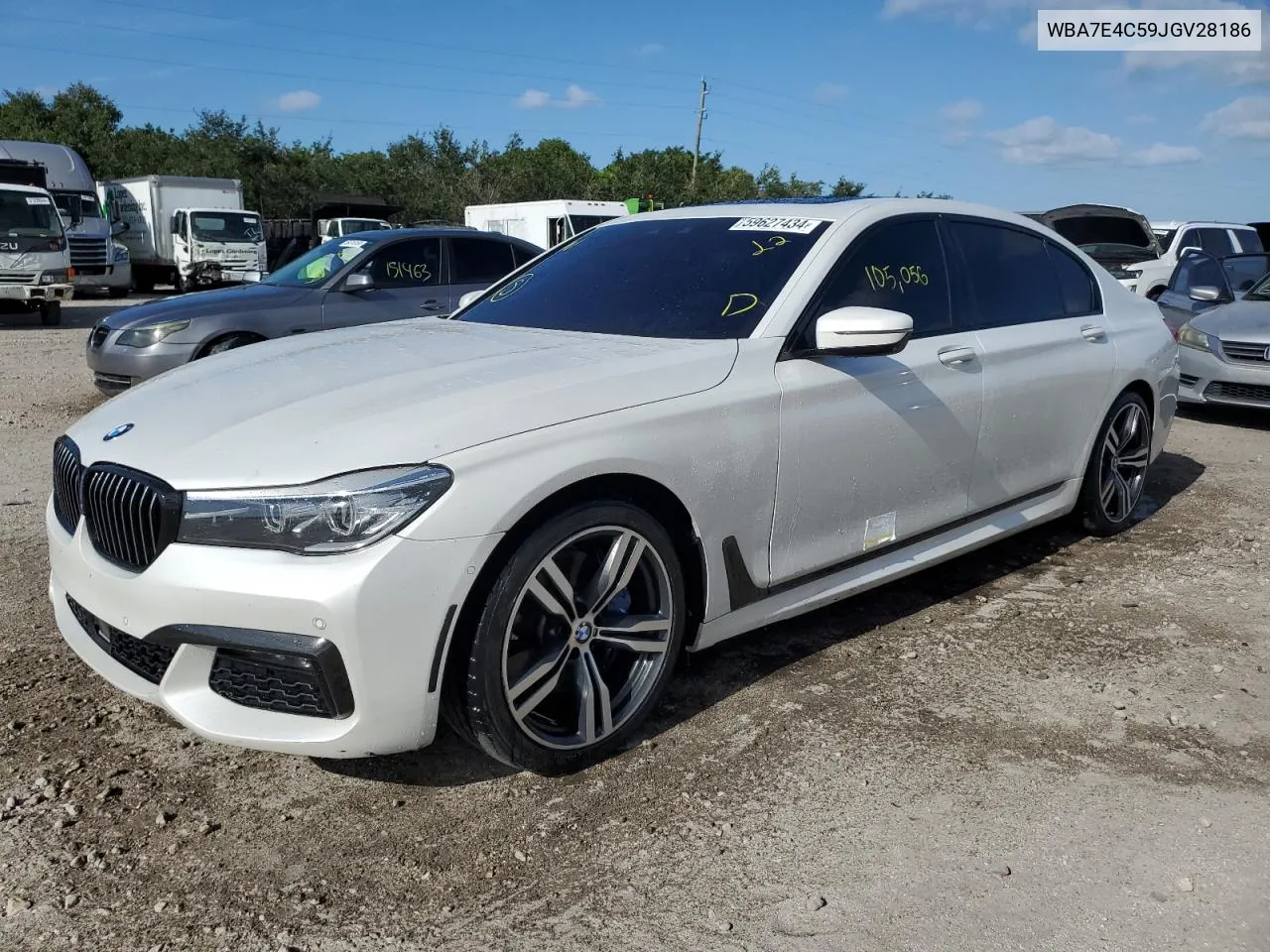 2018 BMW 740 Xi VIN: WBA7E4C59JGV28186 Lot: 59627434