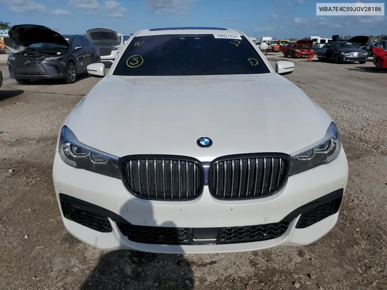 2018 BMW 740 Xi VIN: WBA7E4C59JGV28186 Lot: 59627434