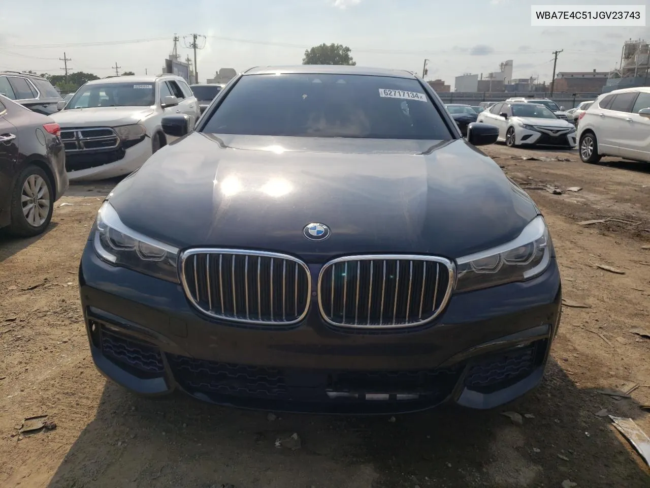 2018 BMW 740 Xi VIN: WBA7E4C51JGV23743 Lot: 62717134