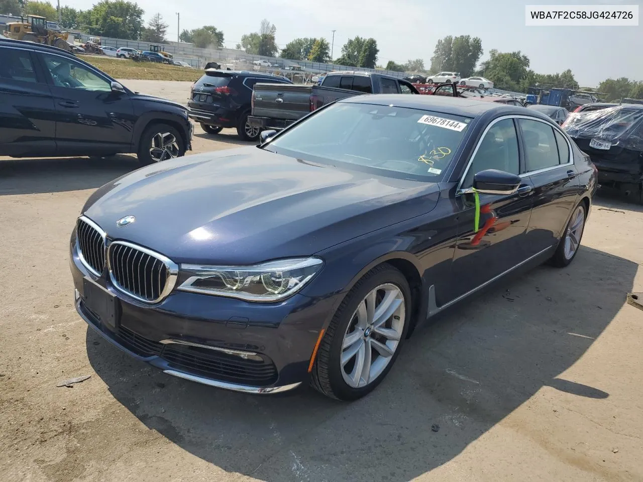 2018 BMW 750 Xi VIN: WBA7F2C58JG424726 Lot: 69678144