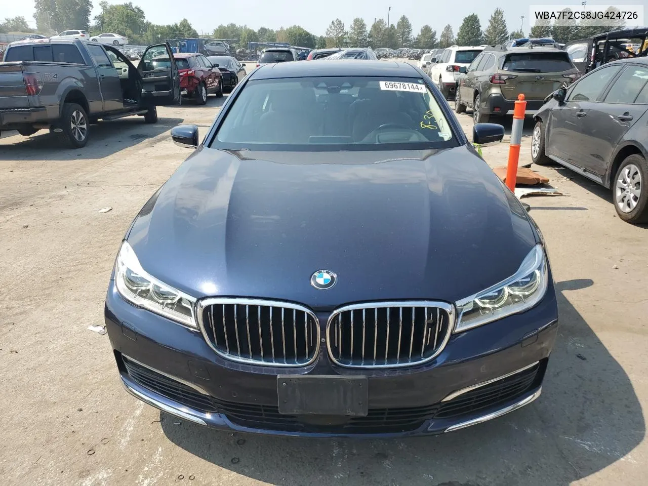 2018 BMW 750 Xi VIN: WBA7F2C58JG424726 Lot: 69678144