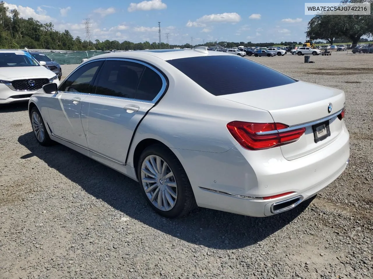 2018 BMW 740 I VIN: WBA7E2C54JG742216 Lot: 73761734