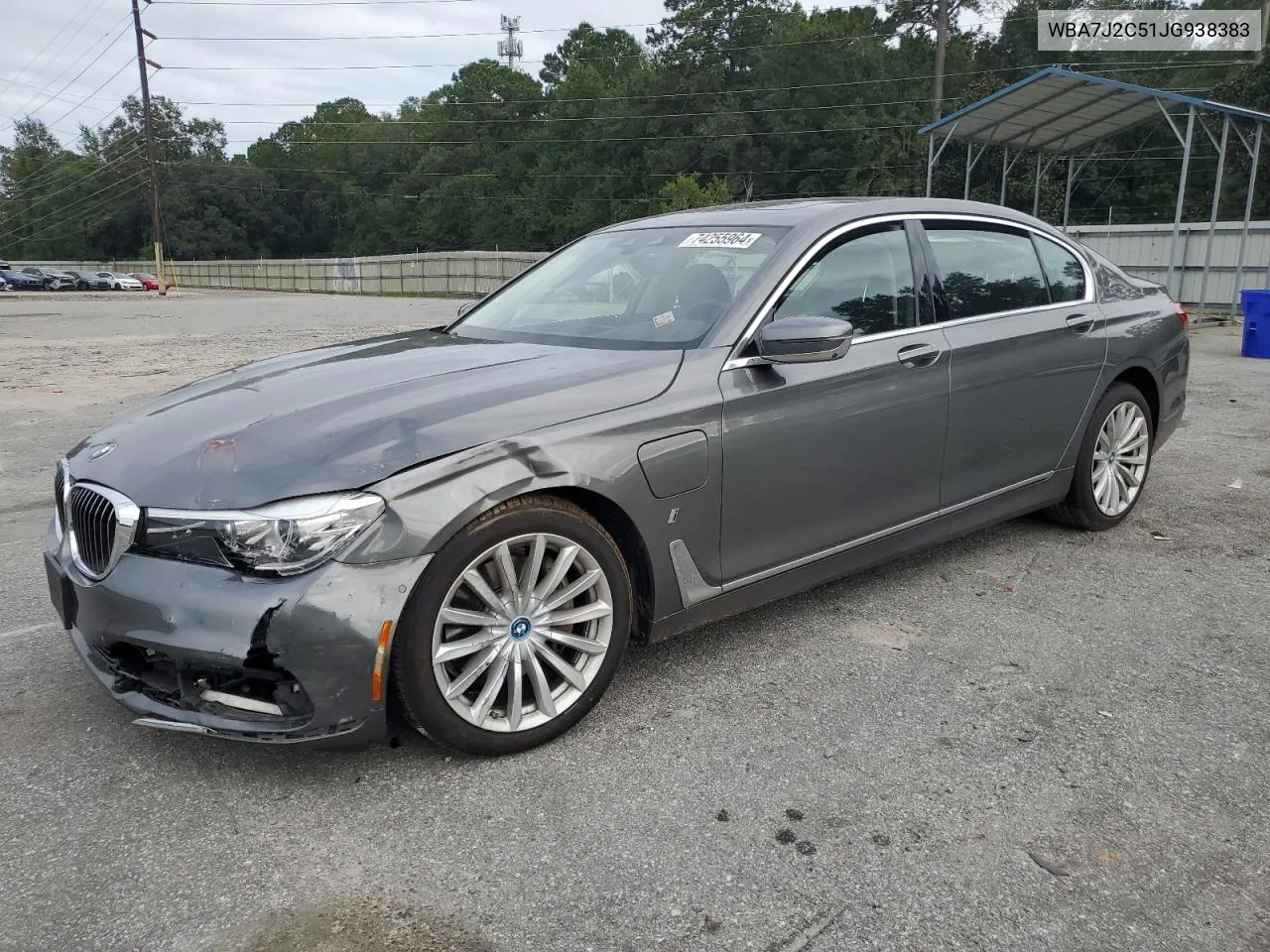 2018 BMW 740 Xe VIN: WBA7J2C51JG938383 Lot: 74255964