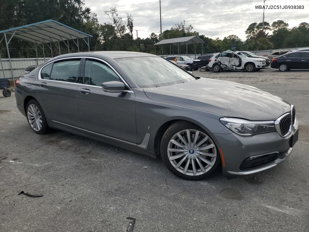 2018 BMW 740 Xe VIN: WBA7J2C51JG938383 Lot: 74255964