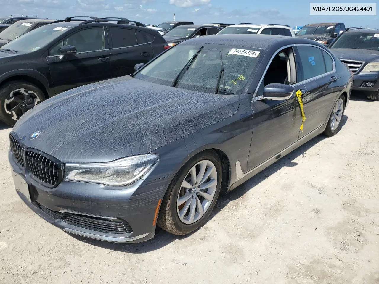 2018 BMW 750 Xi VIN: WBA7F2C57JG424491 Lot: 74594354