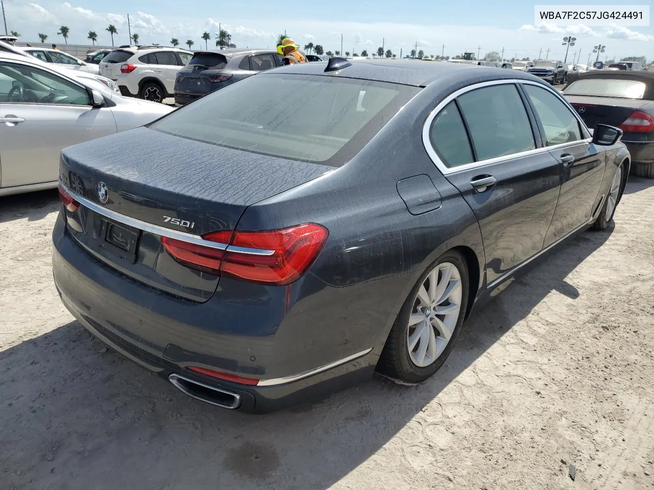 2018 BMW 750 Xi VIN: WBA7F2C57JG424491 Lot: 74594354