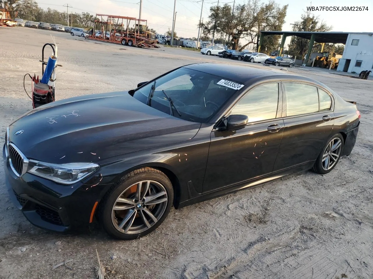 2018 BMW 750 I VIN: WBA7F0C5XJGM22674 Lot: 74833524