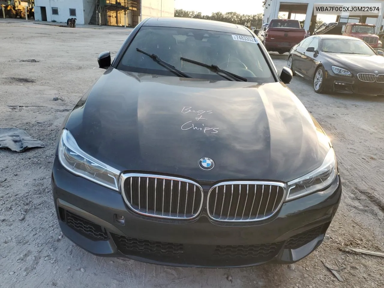 2018 BMW 750 I VIN: WBA7F0C5XJGM22674 Lot: 74833524