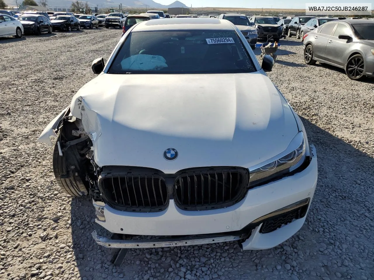 2018 BMW 740 Xe VIN: WBA7J2C50JB246287 Lot: 75560294