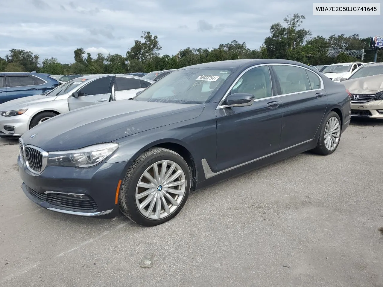 2018 BMW 740 I VIN: WBA7E2C50JG741645 Lot: 76933794