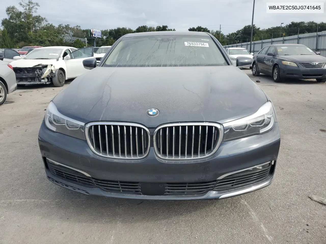 2018 BMW 740 I VIN: WBA7E2C50JG741645 Lot: 76933794