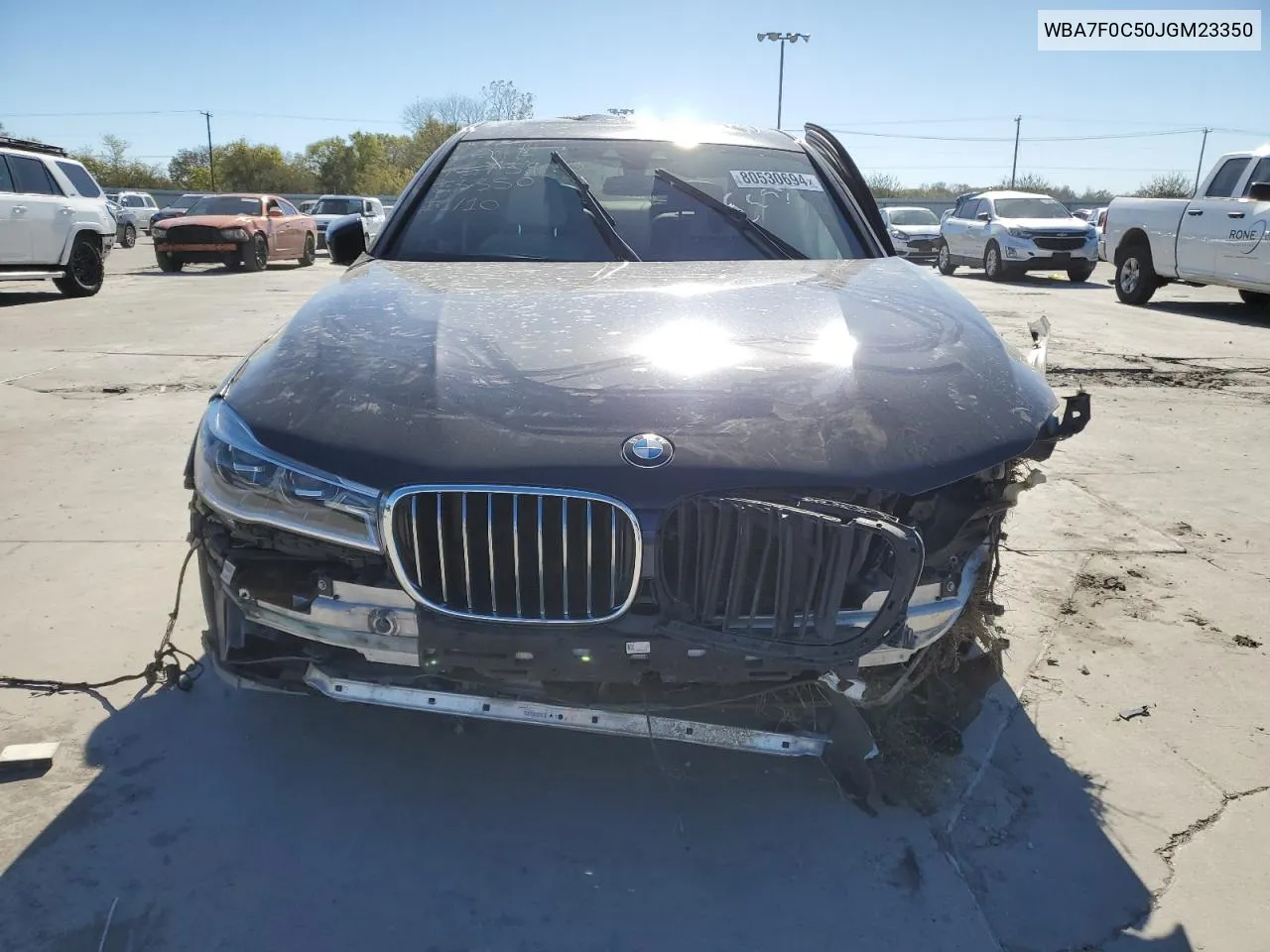 2018 BMW 750 I VIN: WBA7F0C50JGM23350 Lot: 80530694