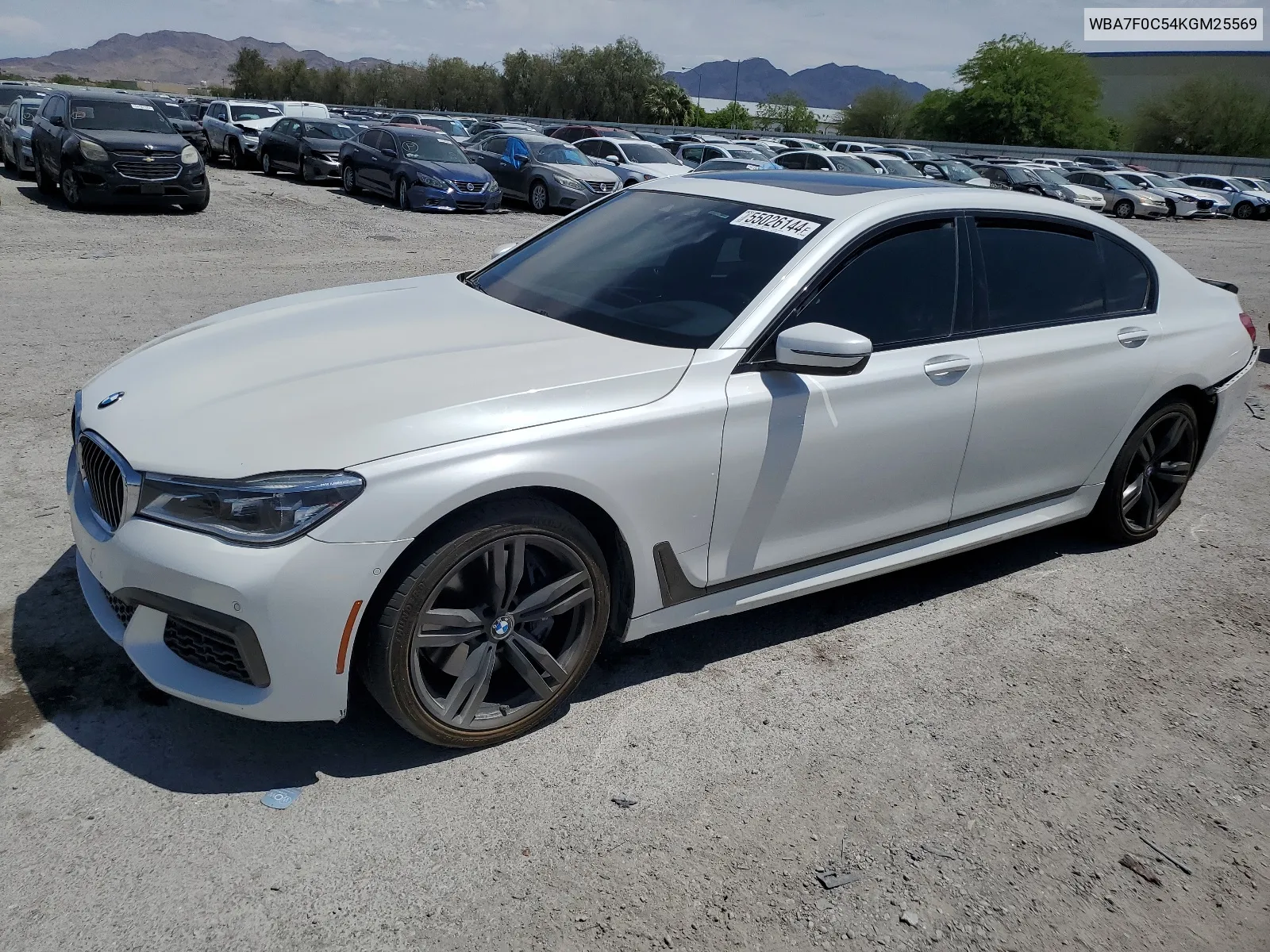 2019 BMW 750 I VIN: WBA7F0C54KGM25569 Lot: 55026144