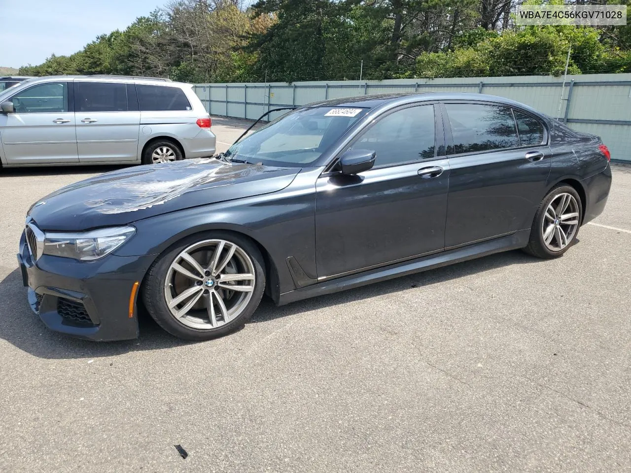 2019 BMW 740 Xi VIN: WBA7E4C56KGV71028 Lot: 58824604