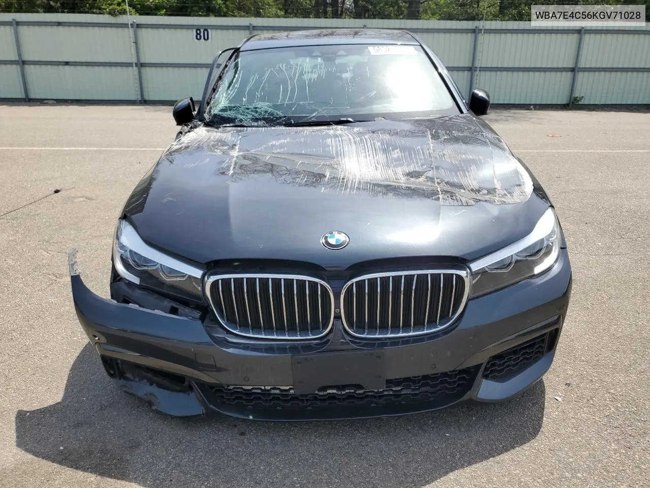 2019 BMW 740 Xi VIN: WBA7E4C56KGV71028 Lot: 58824604