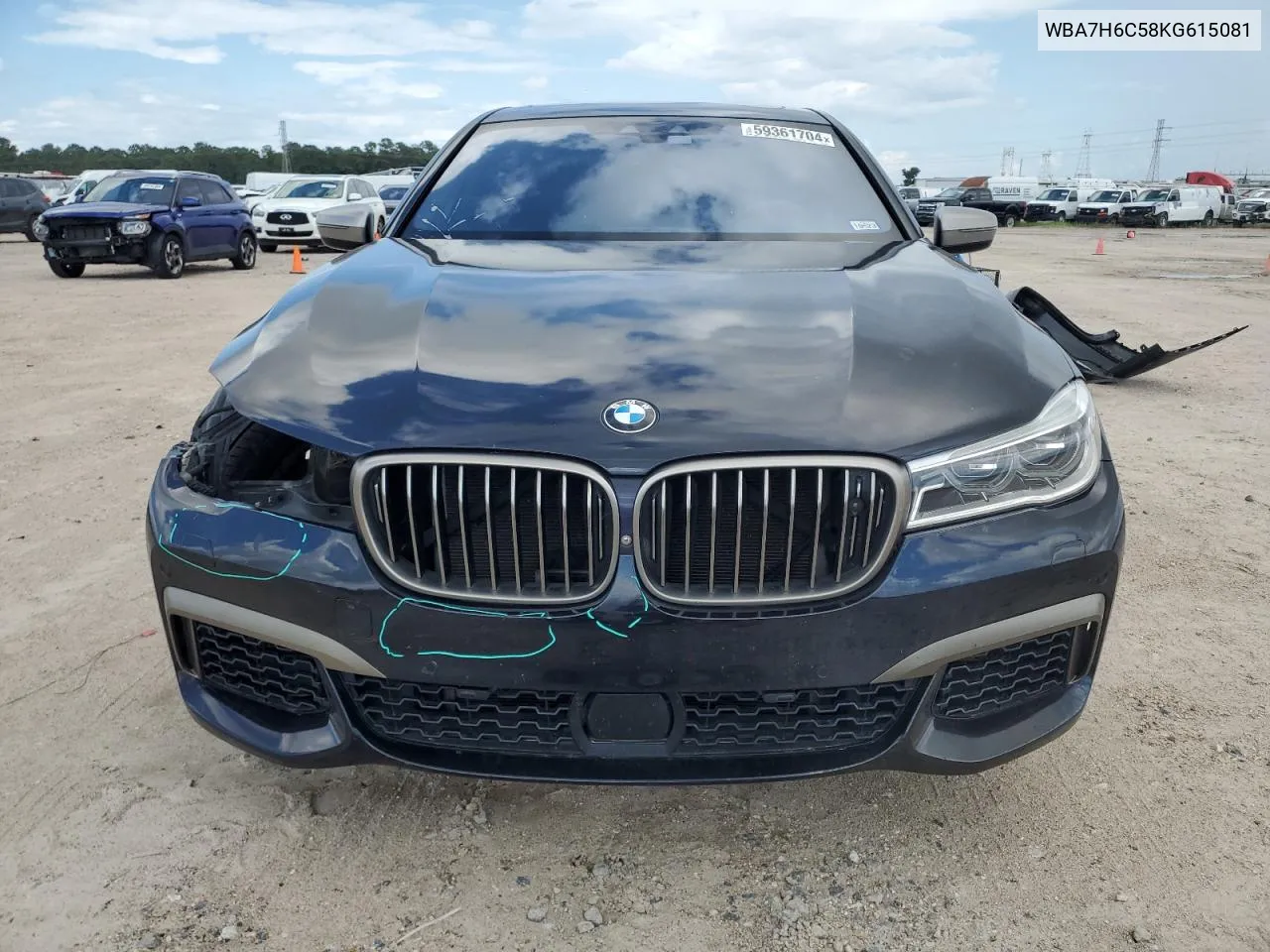 2019 BMW M760 Xi VIN: WBA7H6C58KG615081 Lot: 59361704