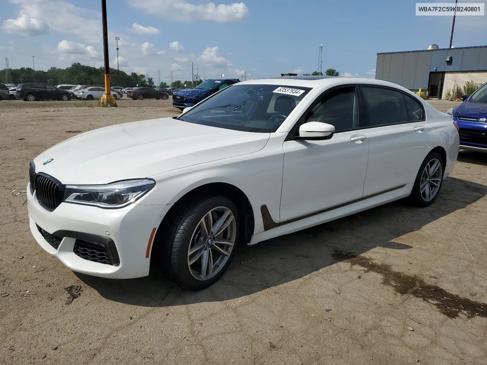 2019 BMW 750 Xi VIN: WBA7F2C59KB240801 Lot: 63537934