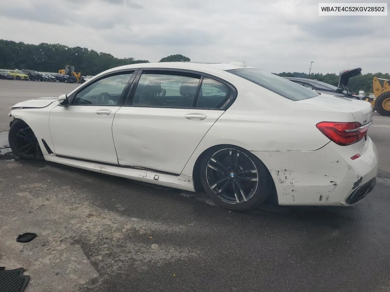 WBA7E4C52KGV28502 2019 BMW 740 Xi