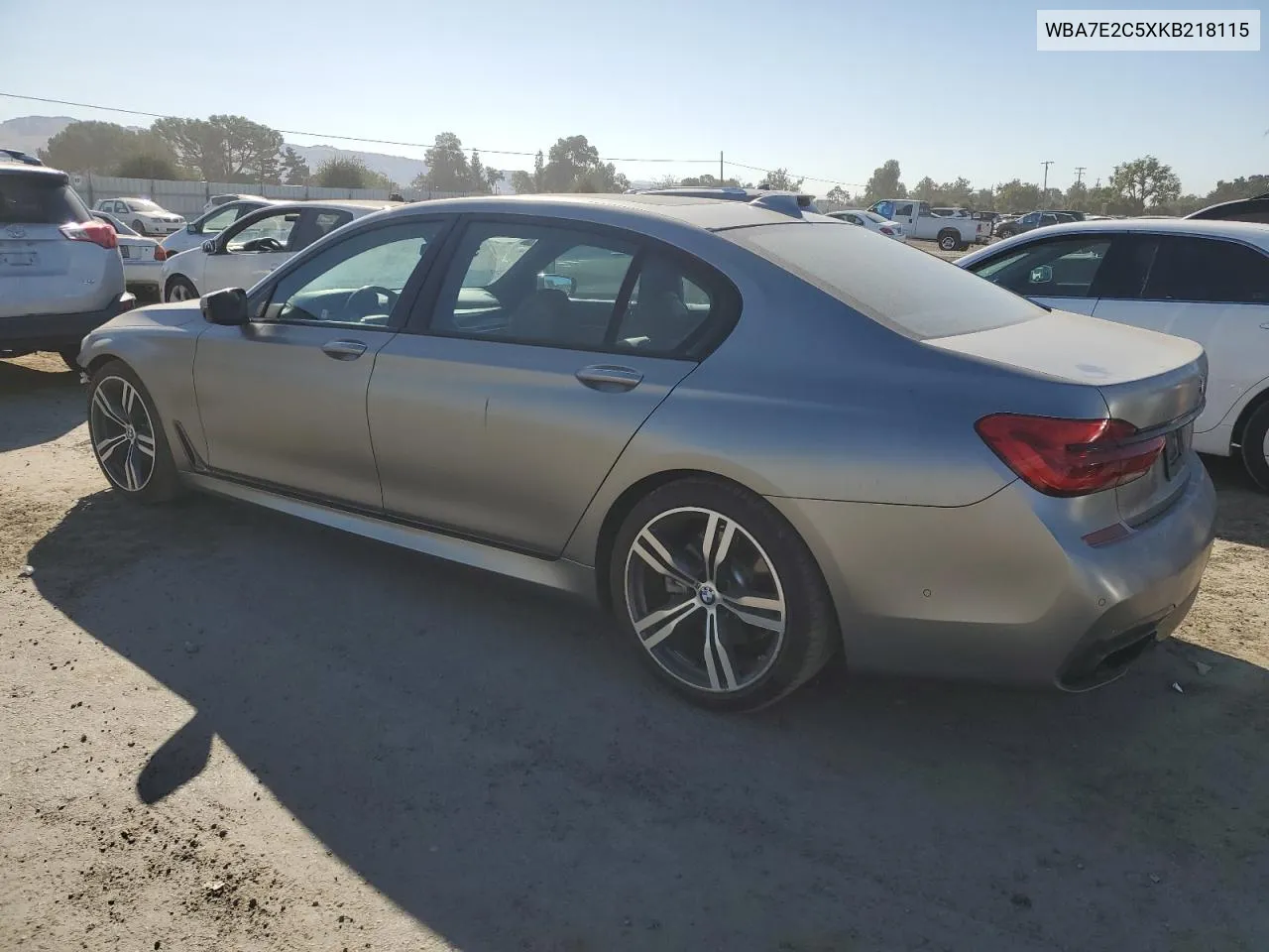 2019 BMW 740 I VIN: WBA7E2C5XKB218115 Lot: 70003264