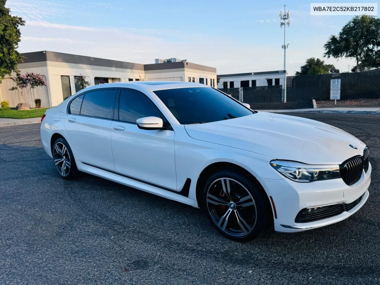 2019 BMW 740 I VIN: WBA7E2C52KB217802 Lot: 72660384